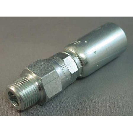 Crimp Fitting, Straight, 3/8