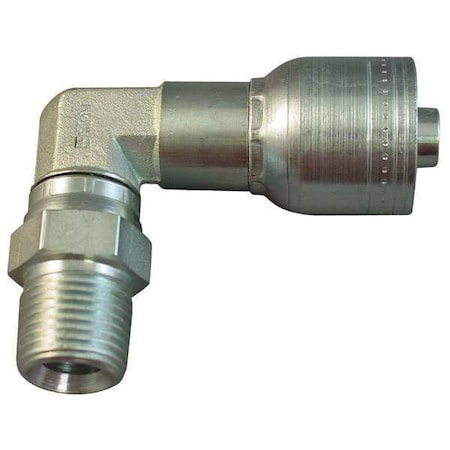 Crimp Fitting, 90 Degrees Elbow, 1/4