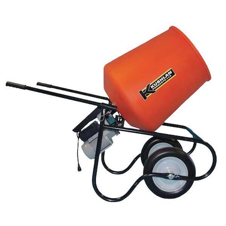 Wheelbarrow Mixer, 3.5 cu ft, 115V, 3/4HP MPN:350DD