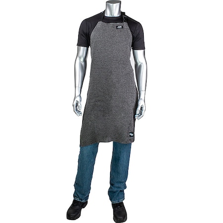 Cut-Resistant Apron, ATA Fiber, 36 in Length, Adjustable Strap with Buckle Waist, Gray MPN:APRON-1