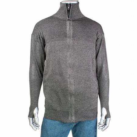 Cut and Abrasion Resistant Jacket, Mesh Back, 4 in Collar, Thumb Holes, 4XL MPN:J145SP-4CM-TH-4XL