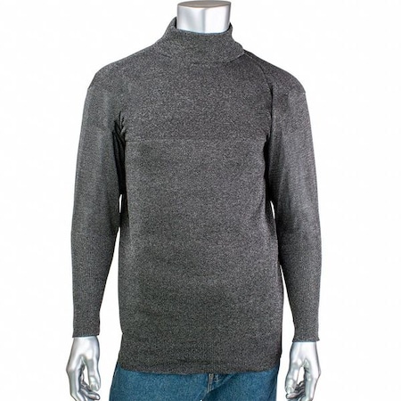 Cut and Abrasion Resistant Pullover, 3 in Collar, Thumb Loops, M MPN:P100SP-M