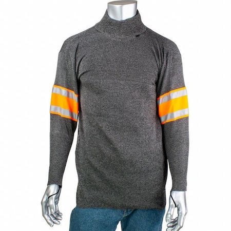 Cut and Abrasion Resistant Pullover, Hi-Vis/Taped Sleeves, Thumb Loops, XS MPN:P145SP-3CM-HV2-TL-XS-NS