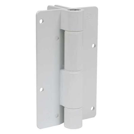 Hidden Barrel Hinge, Aluminum, Screw-On Mounting, 1 in Leaf W x 5 3/4 in Leaf H, Gloss MPN:KF3L2WTS