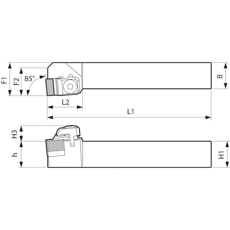 Turning Toolholder, CSYNL 2525M12 MPN:CSYNL2525M12