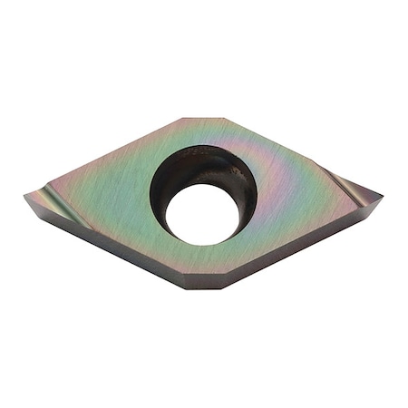 Diamond Turning Insert, Diamond, 3, .5 MPN:DCET32505MRFPDL010