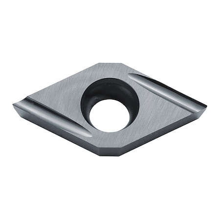 Diamond Turning Insert, Diamond, 3, .5 MPN:DCGT32505FRUKW10