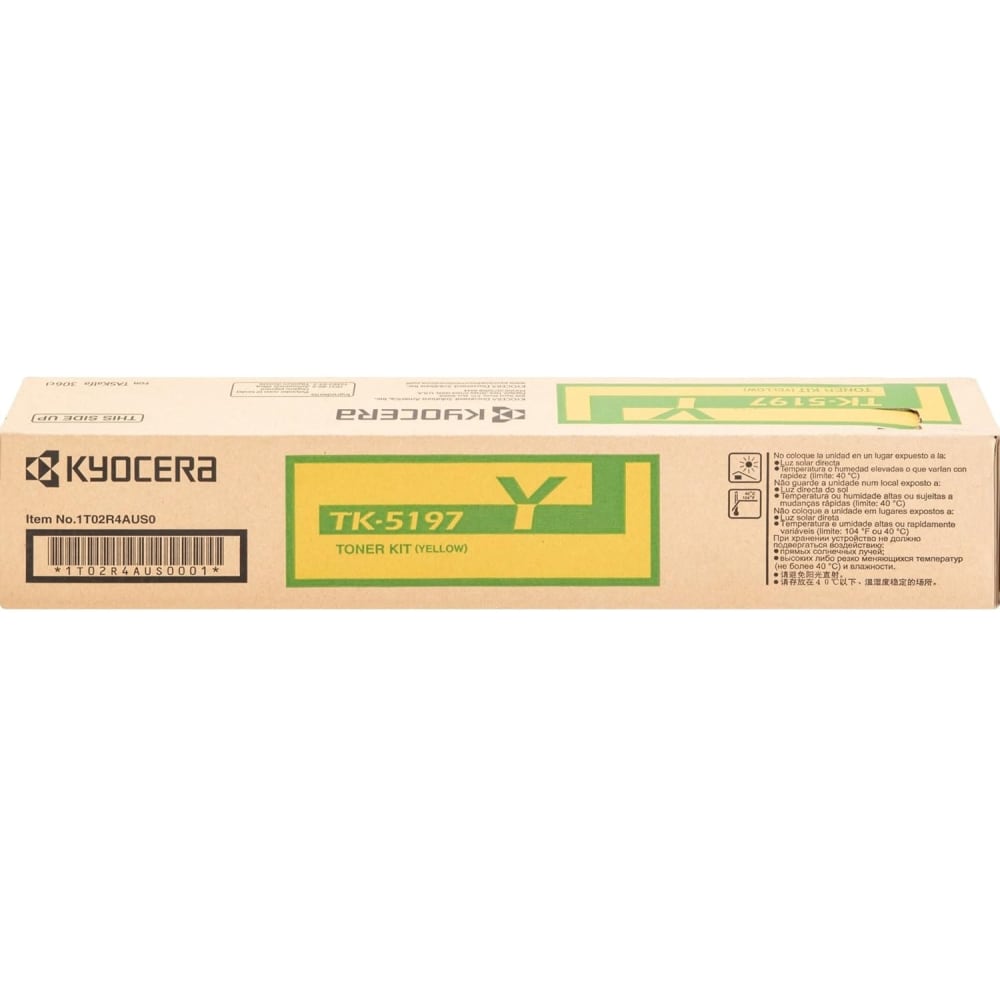 Kyocera Mita TK-5197Y Yellow Standard Yield Toner Cartridge, 1T02R4AUS0 MPN:1T02R4AUS0