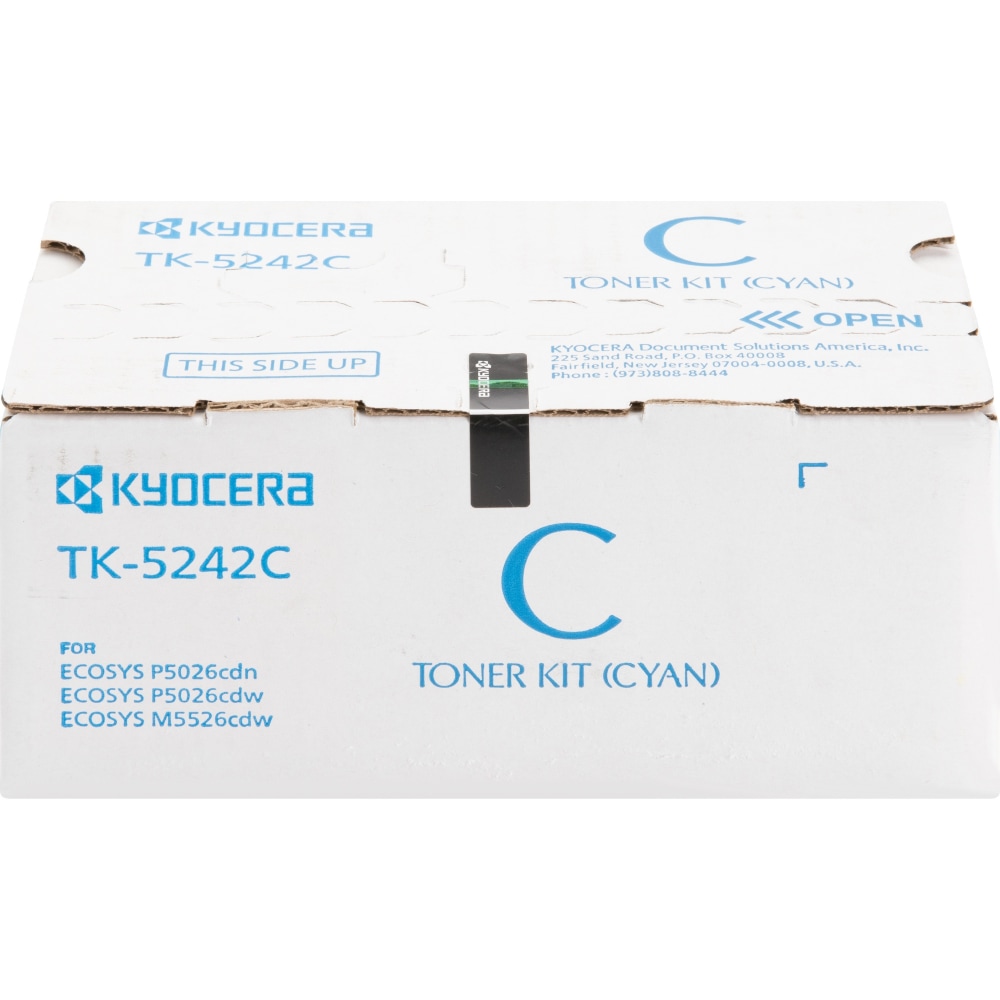 Kyocera TK 5242C - Cyan - original - toner cartridge - for ECOSYS M5526cdn, M5526cdw, P5026cdn, P5026cdw MPN:TK-5242C