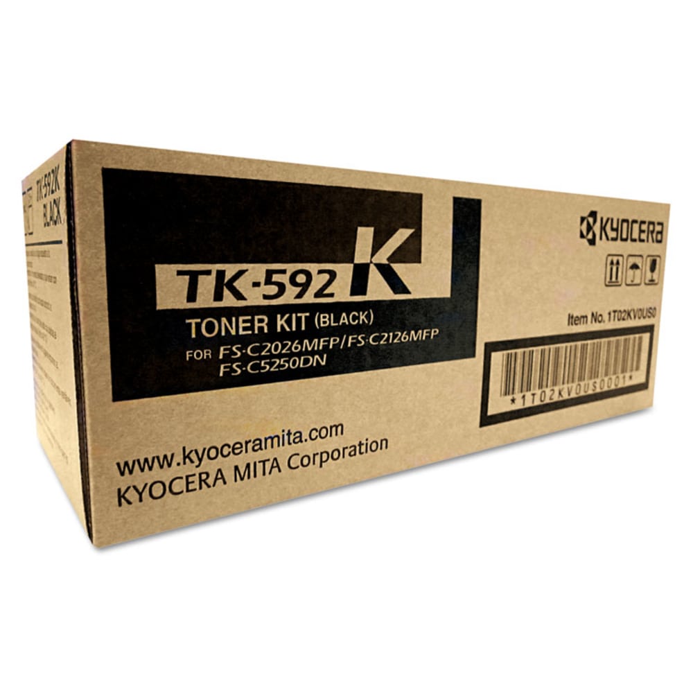Kyocera TK-592K Original Toner Cartridge - Laser - 7000 Pages - Black - 1 Each MPN:TK592K