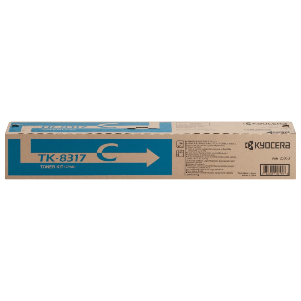 Kyocera Original Toner Cartridge - Laser - High Yield - Cyan - 1 Each MPN:TK8317C