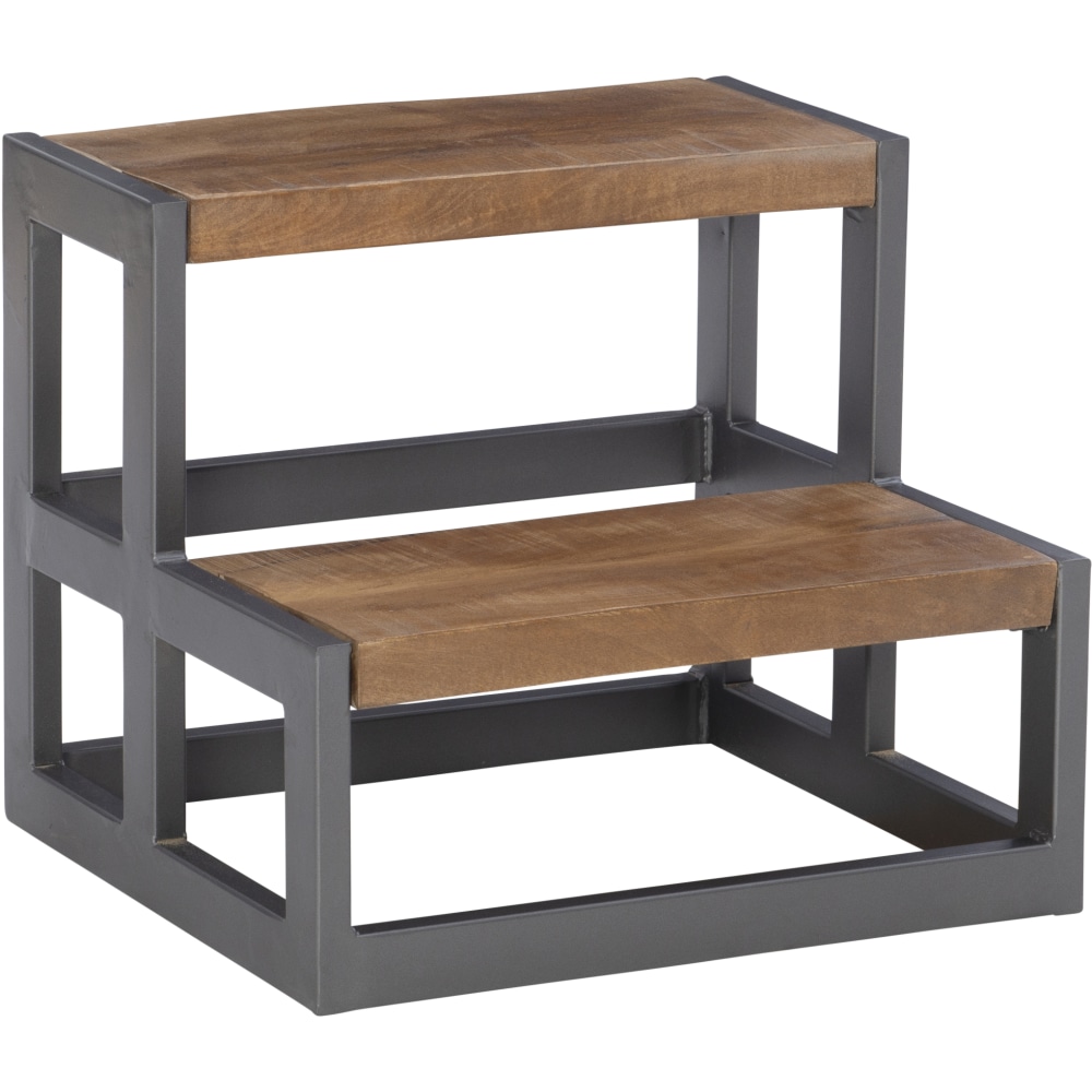 Powell Ephraim Bed Steps, 15inH, Gunmetal MPN:ODP2708