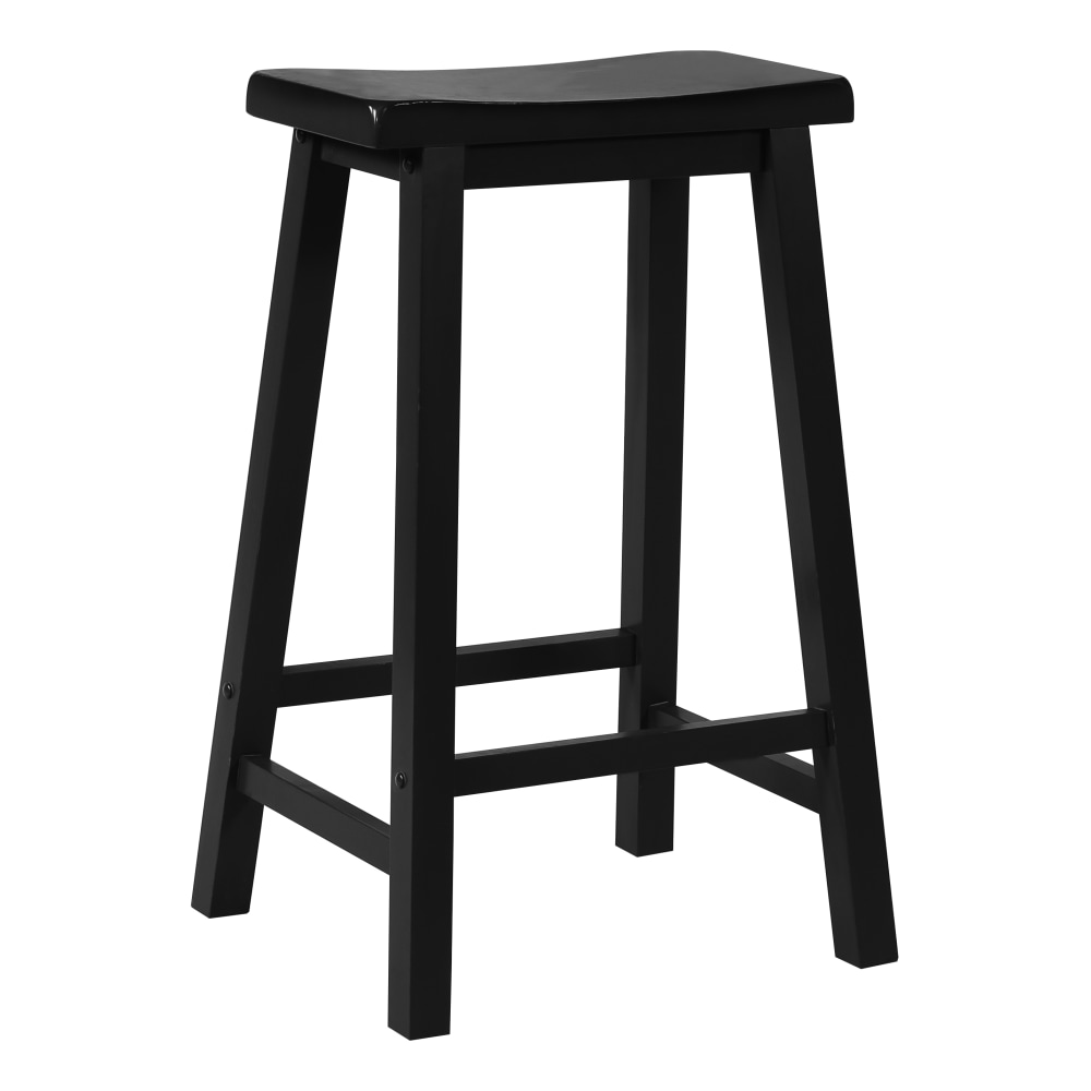 Powell Saddle Bar Stool, Antique Black MPN:502-431
