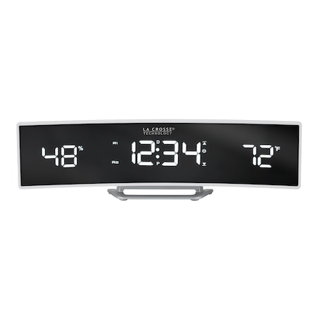 Wht Curved Alarm, Mirror Lens/Wht LED MPN:602-247