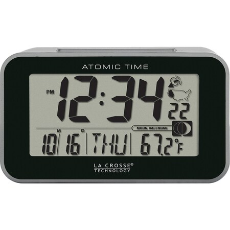 Atomic Dgtl Alarm Clock, Indoor Temp MPN:617-1270