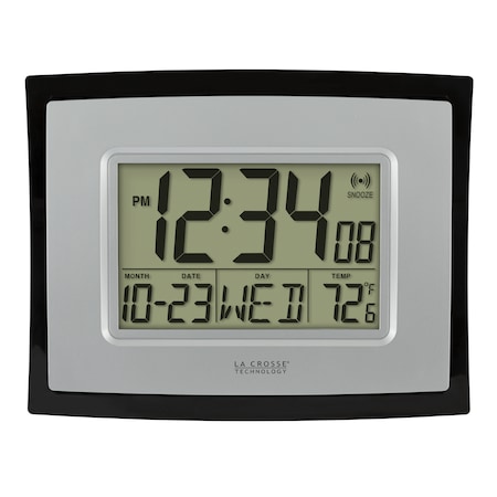 Digital Wall Clock w Indoor Temp MPN:WT-8002U-INT