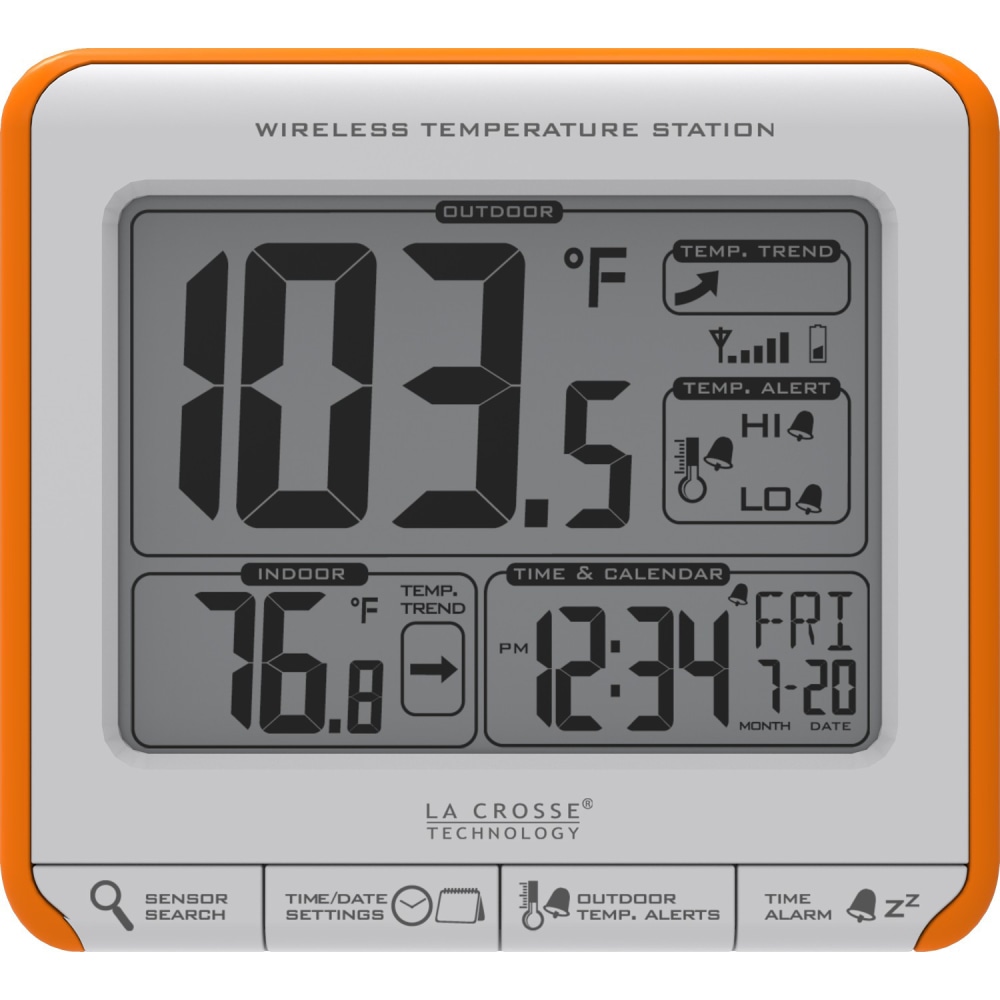La Crosse Technology 308-179OR Wireless Weather Station - Clock, Calendar, Alarm - For Indoor, Outdoor MPN:308-179OR