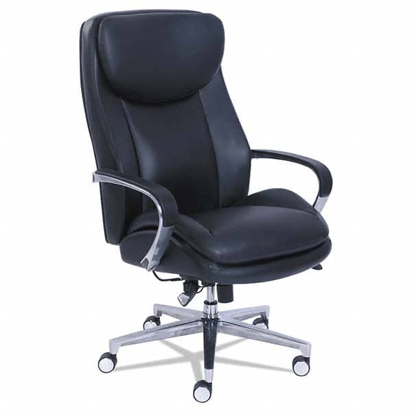 Task Chair: Bonded Leather, Black MPN:LZB48956