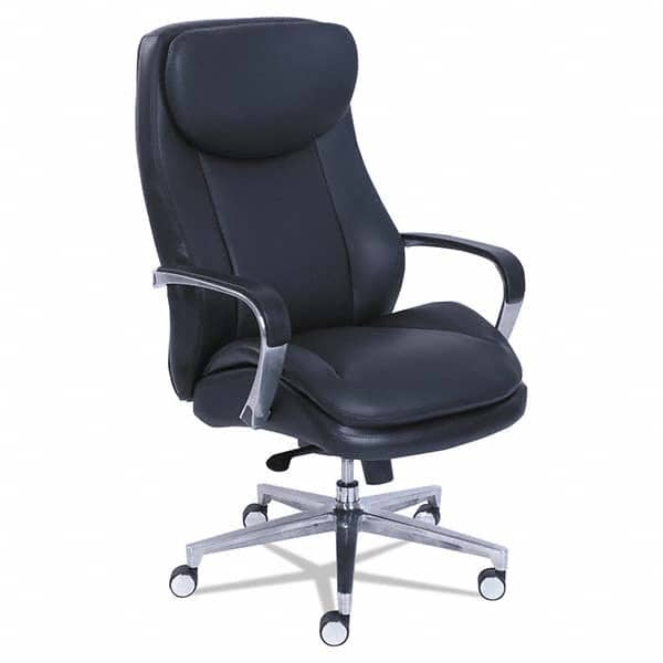 Task Chair: Bonded Leather, Black MPN:LZB48958