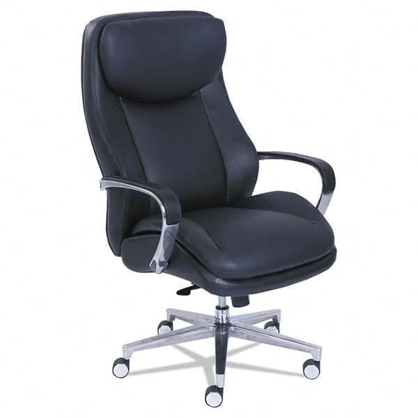 Task Chair: Bonded Leather, Black MPN:LZB48968