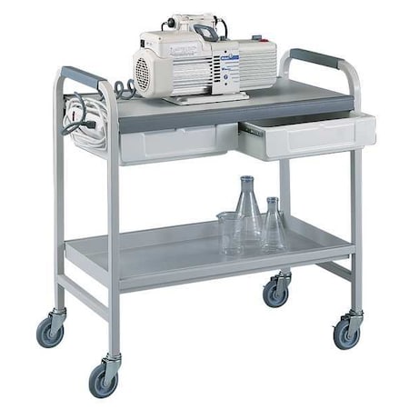 Laboratory Utility Cart, Welded Steel Frame, 34 7/8 in L, 19 in W, 36 3/8 in H MPN:8007000