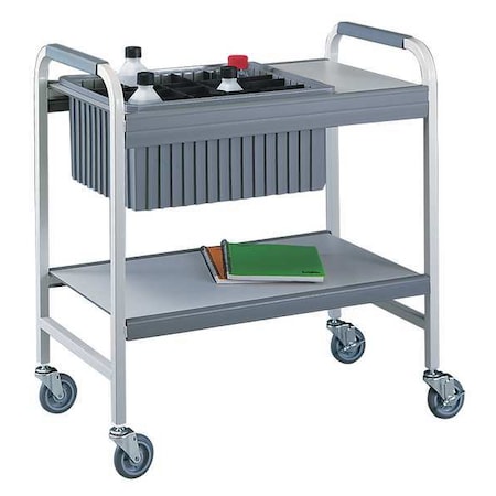 Laboratory Cart with Flexi-Bin, Welded Steel Frame, 34 7/8 in L, 19 in W, 36 3/8 in H MPN:8010001