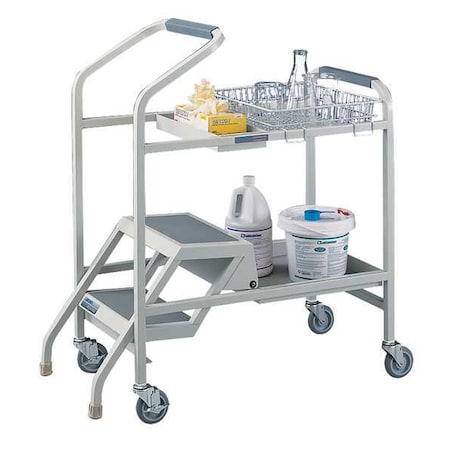 Laboratory Stockroom Cart, Welded Steel Frame, 39 1/2 in L, 19 in W, 43 in H MPN:8021000