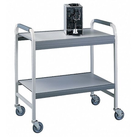 Laboratory Portable Cart, Welded Steel Frame, 2 Shelves, 34 7/8 in L, 19 in W, 36 3/8 in H MPN:8025000