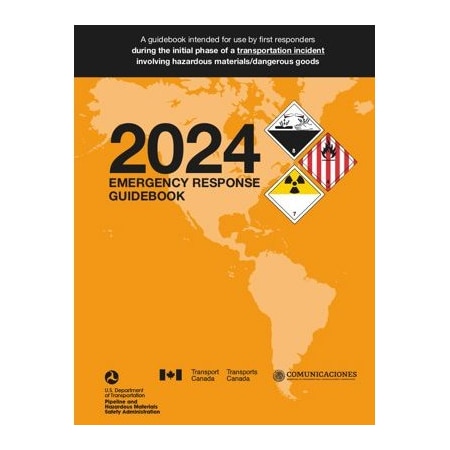 Safety and DOT Reference Book, 2024 Emergency Response Guidebook, English, Standard Bound MPN:ERG0031