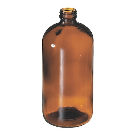 Boston Round Bottle, 32 oz., PVC, Amber MPN:KG3200