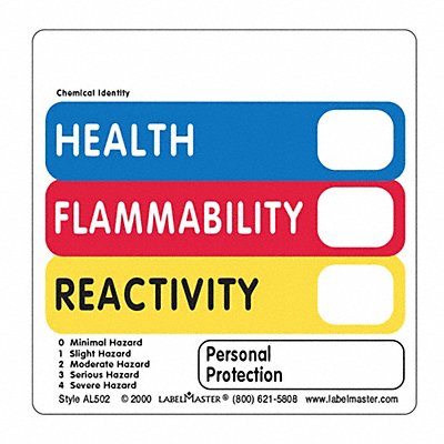 Hazcom Label 4 H 4 W PK500 MPN:AL502 Hazcom Label 4 H 4 W PK500 MPN:AL502