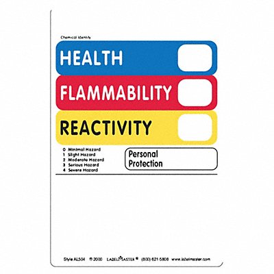 Hazcom Label 4 H 6 W PK500 MPN:AL504 Hazcom Label 4 H 6 W PK500 MPN:AL504