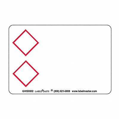 Two Red Diamonds Label 3 Hx2 W PK500 MPN:GHIS0002 Two Red Diamonds Label 3 Hx2 W PK500 MPN:GHIS0002