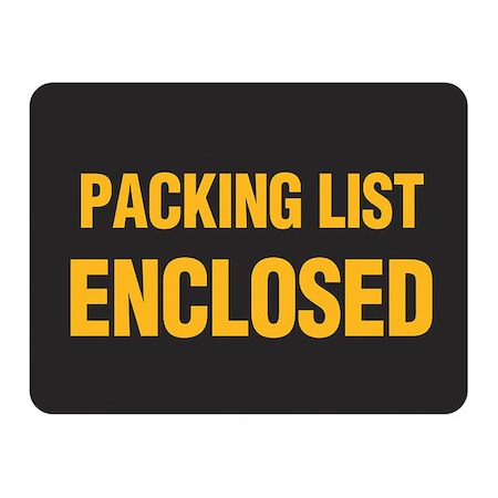 Packing List Enclosed Label, PK500 MPN:BT310