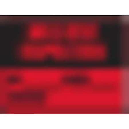 Hold For Inspection, Label, By, Date, Pk500 MPN:BT320