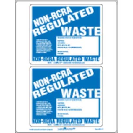 Lasr Non-RCRA Regulated Waste Label, Pk25 MPN:BWLZ7