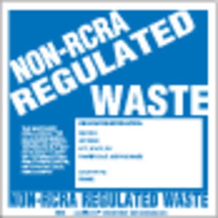 Non-RCRA Regulated Waste Label, Unruled, Pk100 MPN:BWM9