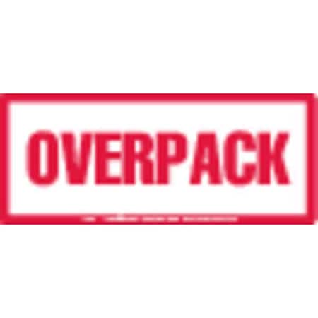OverpackRedLabel, AdhesiveBack;Paper, PK50 MPN:L370S