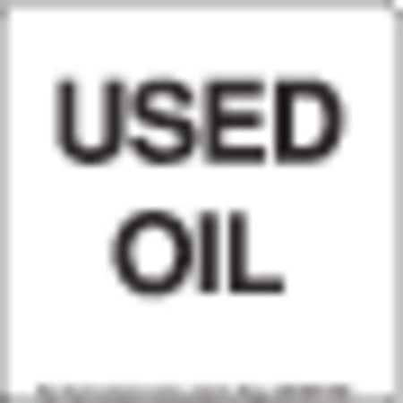 Used Oil Label PVC-Free Film Stock, Pk100 MPN:SLUO