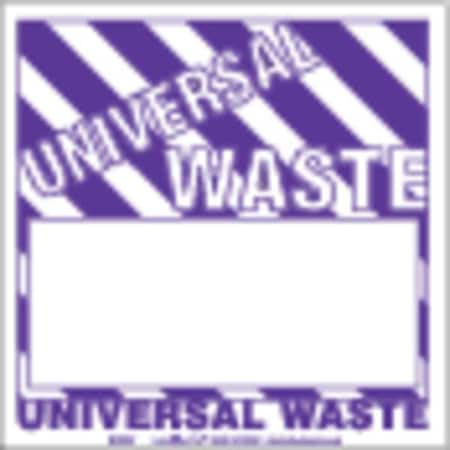 Universal Waste Label Unruld Vinyl, Pk100 MPN:UWM5V