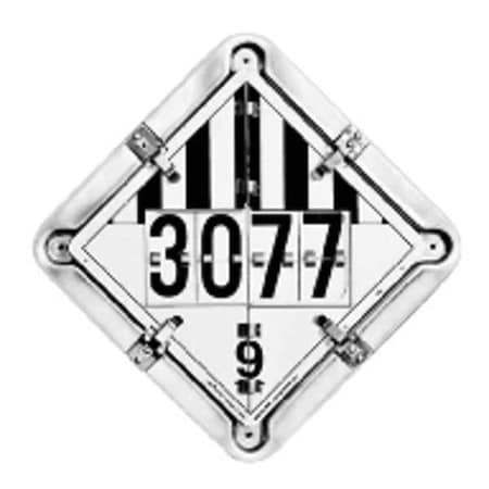 Vehicle Placard Flipchart, Aluminum, 13 1/2 in W x 13 1/2 in H MPN:126CT-M9