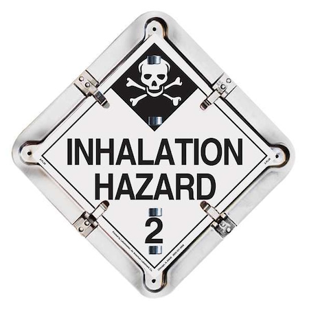 Vehicle Placard Flipchart, Aluminum, 13 1/2 in W x 13 1/2 in H MPN:27HM206