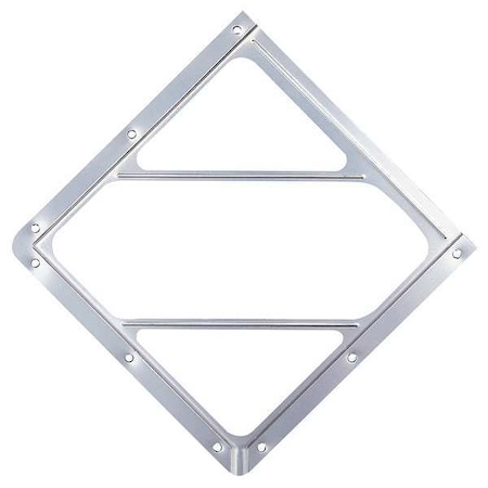 Vehicle Placard Holder, Aluminum, 14 1/8 in W x 12 1/2 in H MPN:80SM-01