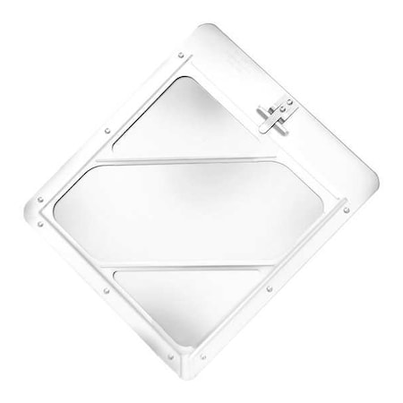 Vehicle Placard Holder, Anodized Aluminum, 14 1/8 in W x 12 1/2 in H MPN:80SM97