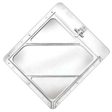 Vehicle Placard Holder, Aluminum, 14 1/8 in W x 12 1/2 in H MPN:80SMP97-8H
