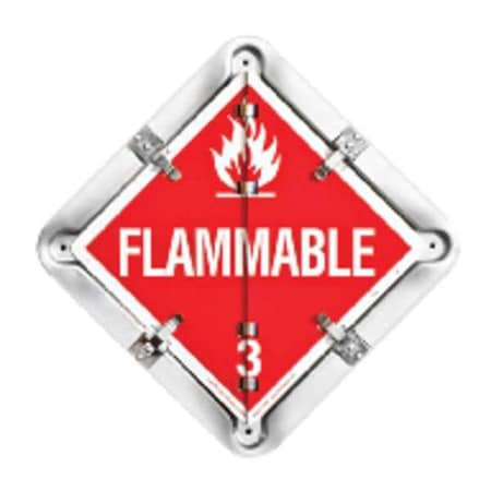 Vehicle Placard Holder, Aluminum, 13 1/2 in W x 13 1/2 in H MPN:81-8FO