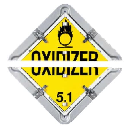 Vehicle Placard Flipchart, Aluminum, 13 1/2 in W x 13 1/2 in H MPN:81-8SFO