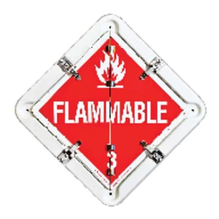 Vehicle Placard Flipchart, Aluminum, 13 1/2 in W x 13 1/2 in H MPN:81-8WFO