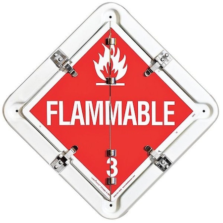 Vehicle Placard Flipchart, Aluminum, 13 1/2 in W x 13 1/2 in H MPN:81SF-6GRNW4