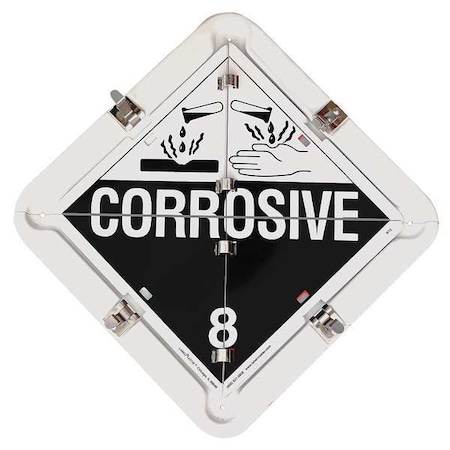 Vehicle Placard Flipchart, Aluminum, 13 1/2 in W x 13 1/2 in H MPN:81SF/S-6GRNE4